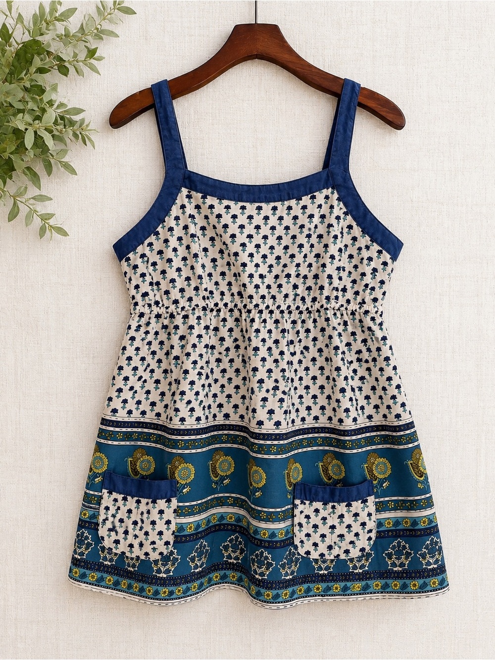 At Last 100% Cotton Babydoll Cami Tank Top Medium